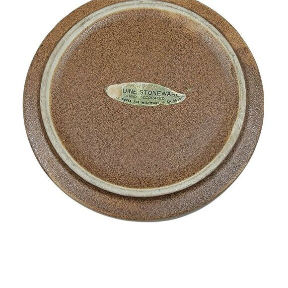 Vintage Westwood of San Francisco Ashtray Flower Power Korea Yellow Daisy 6" MCM - Picture 3 of 4